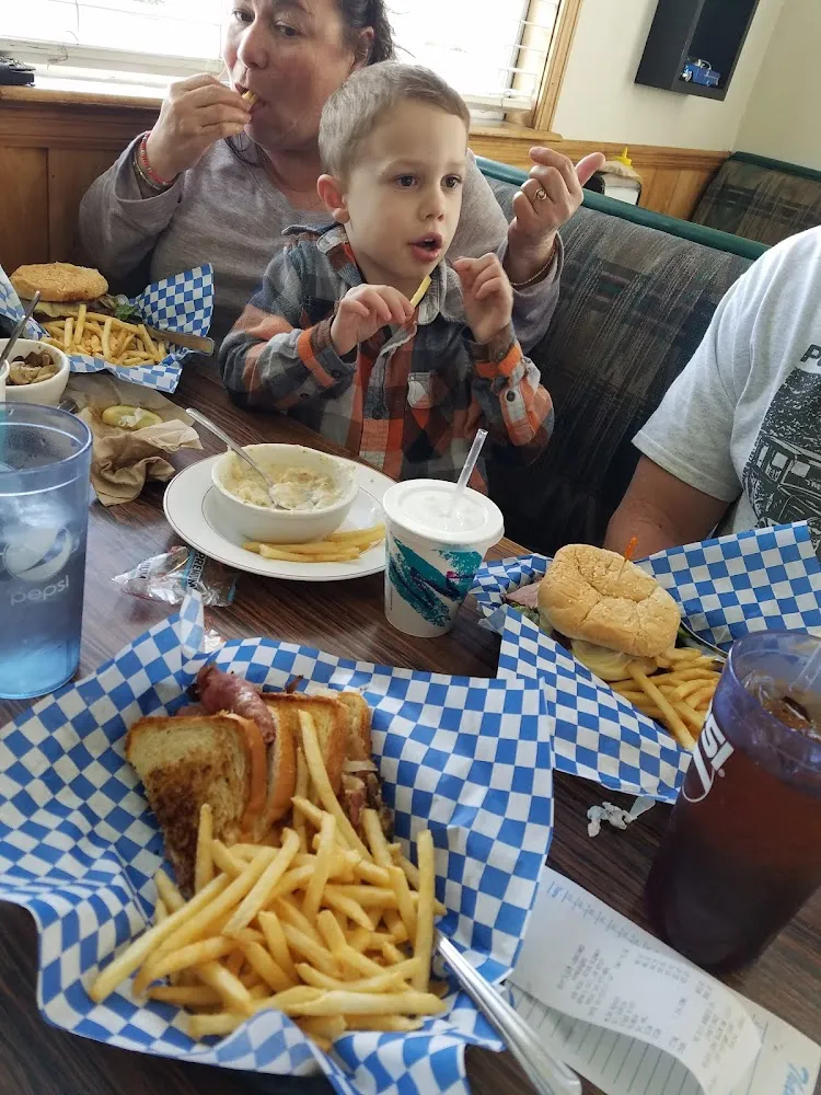 Chowder and Burger and Fries