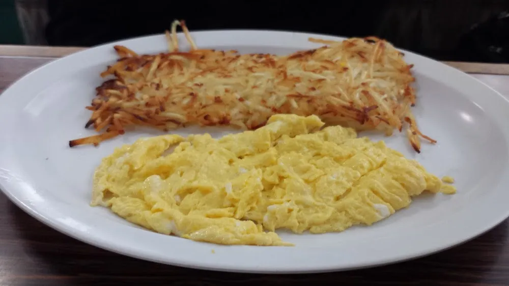 Scrambled Eggs and Hash Browns