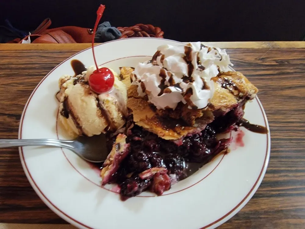 Scratch Made Blackberry Pie Alamode